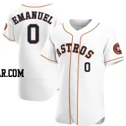 Kent Emanuel Men's Houston Astros White Authentic Home Jersey