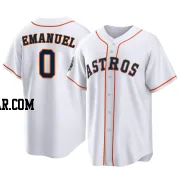 Kent Emanuel Men's Houston Astros White Replica 2022 World Series Home Jersey