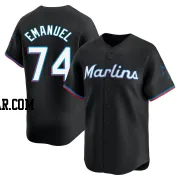 Kent Emanuel Men's Miami Marlins Black Limited Alternate Jersey