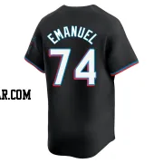 Kent Emanuel Men's Miami Marlins Black Limited Alternate Jersey