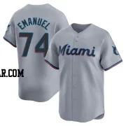 Kent Emanuel Men's Miami Marlins Gray Limited Road Jersey