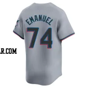 Kent Emanuel Men's Miami Marlins Gray Limited Road Jersey