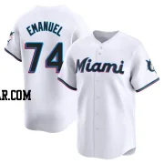 Kent Emanuel Men's Miami Marlins White Limited Home Jersey