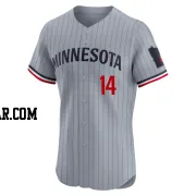 Kent Hrbek Men's Minnesota Twins Gray Elite Road Jersey