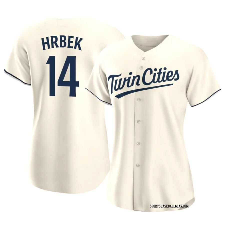 Kent Hrbek Women's Minnesota Twins Cream Authentic Alternate Jersey