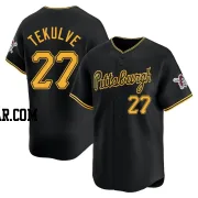 Kent Tekulve Men's Pittsburgh Pirates Black Limited Alternate Jersey