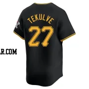 Kent Tekulve Men's Pittsburgh Pirates Black Limited Alternate Jersey