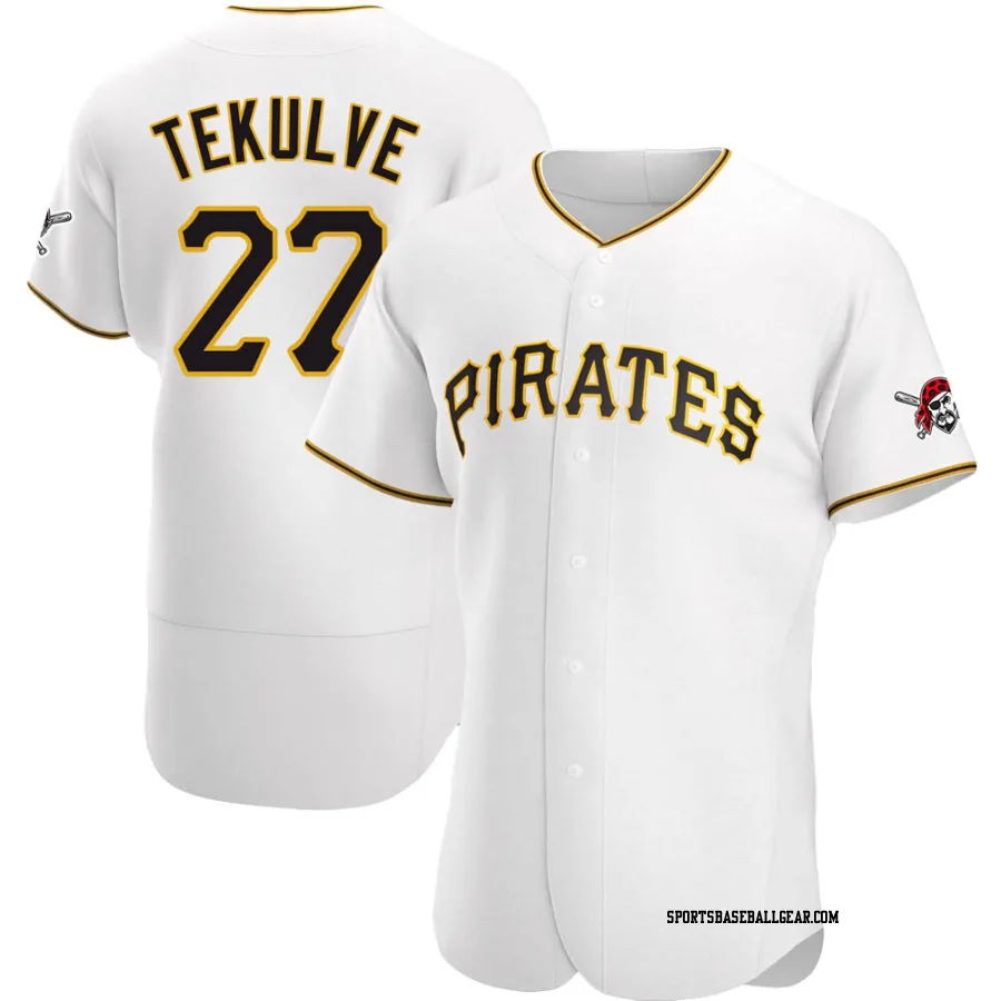 Kent Tekulve Men's Pittsburgh Pirates White Authentic Home Jersey