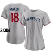 Kenta Maeda Women's Minnesota Twins Gray Authentic Road Jersey