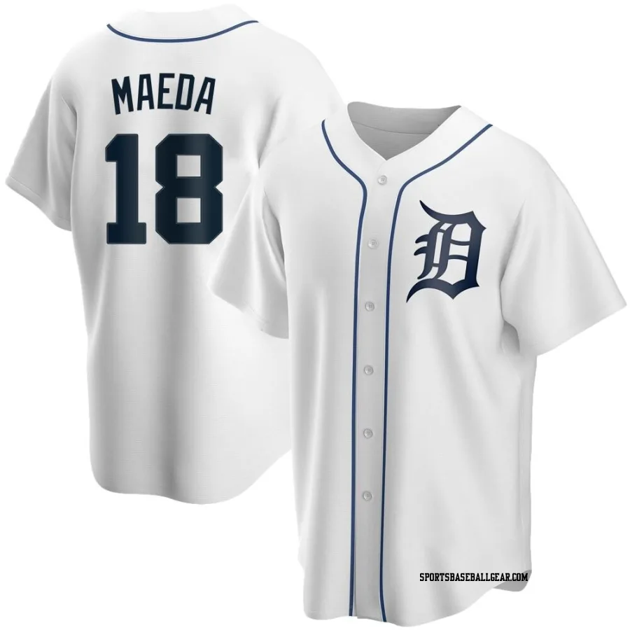 Kenta Maeda Youth Detroit Tigers White Replica Home Jersey