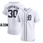 Kerry Carpenter Men's Detroit Tigers White Elite Home Jersey