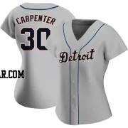 Kerry Carpenter Women's Detroit Tigers Gray Authentic Road Jersey