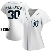 Kerry Carpenter Women's Detroit Tigers White Authentic Home Jersey