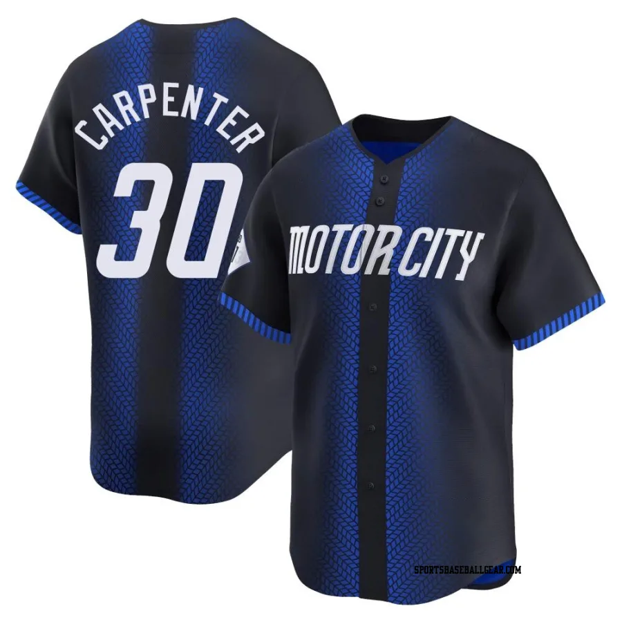 Kerry Carpenter Youth Detroit Tigers Blue Limited 2024 City Connect Jersey