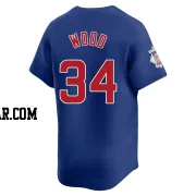 Kerry Wood Men's Chicago Cubs Royal Limited Alternate Jersey