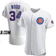 Kerry Wood Men's Chicago Cubs White Authentic Home Jersey