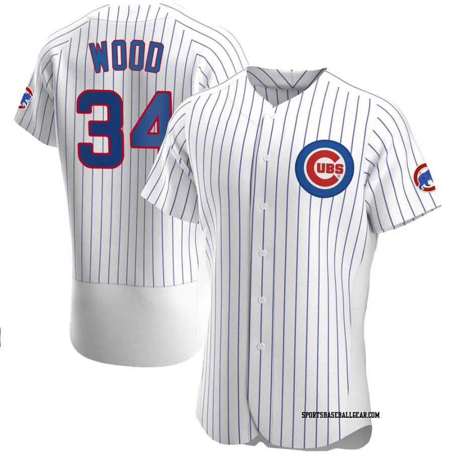 Kerry Wood Men's Chicago Cubs White Authentic Home Jersey