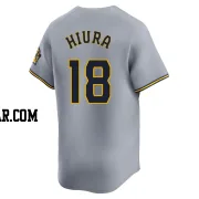 Keston Hiura Men's Milwaukee Brewers Gray Limited Away Jersey