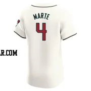 Ketel Marte Men's Arizona Diamondbacks Cream Elite Home Jersey