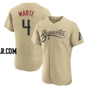 Ketel Marte Men's Arizona Diamondbacks Gold Authentic 2021 City Connect Jersey