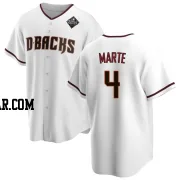 Ketel Marte Men's Arizona Diamondbacks White Replica Home 2023 World Series Jersey