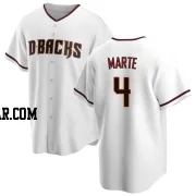 Ketel Marte Men's Arizona Diamondbacks White Replica Home Jersey