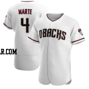 Ketel Marte Men's Arizona Diamondbacks White/Crimson Authentic Home Jersey