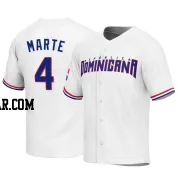 Ketel Marte Men's Dominican Republic Baseball White Replica 2023 World Baseball Classic Jersey