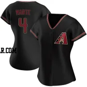 Ketel Marte Women's Arizona Diamondbacks Black Authentic Alternate Jersey