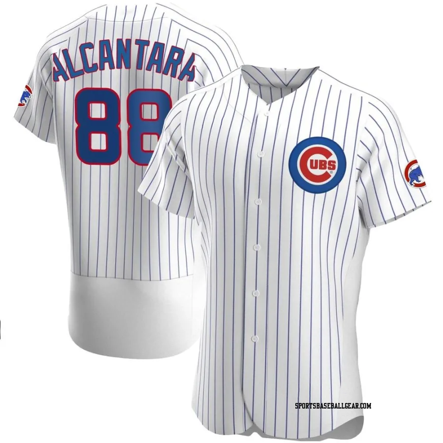 Kevin Alcantara Men's Chicago Cubs White Authentic Home Jersey