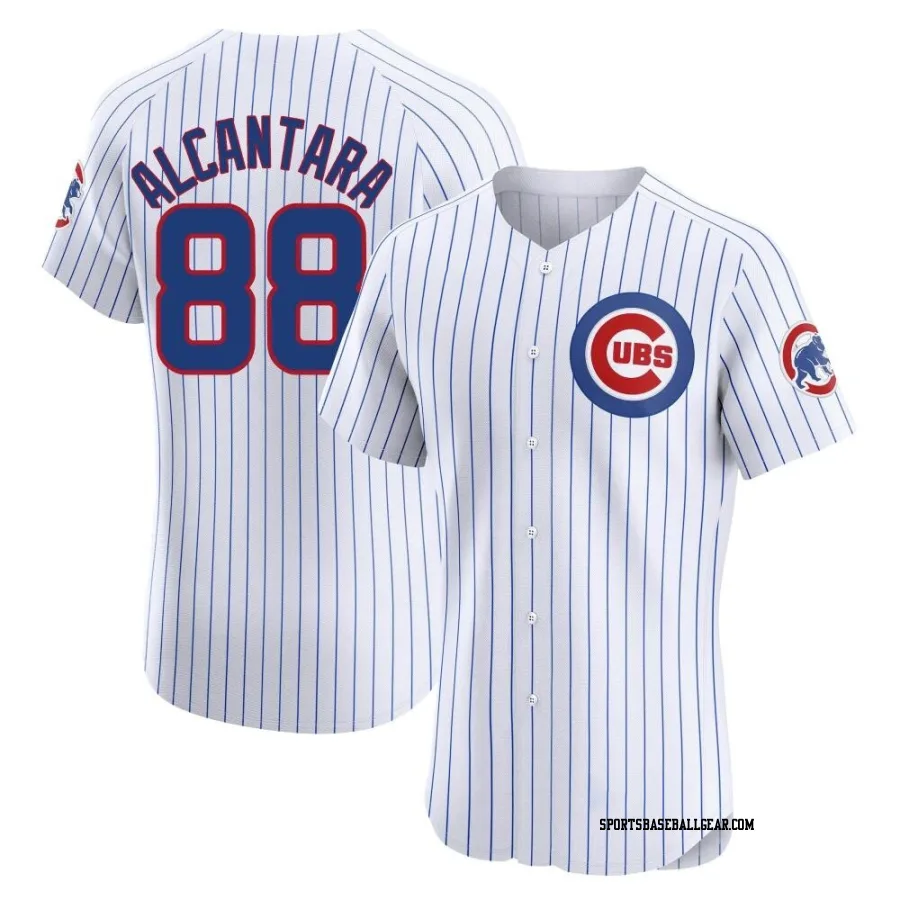 Kevin Alcantara Men's Chicago Cubs White Elite Home Jersey