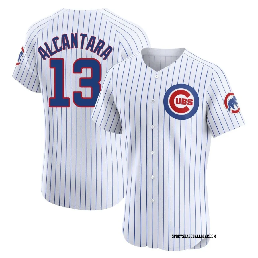 Kevin Alcantara Men's Chicago Cubs White Elite Home Jersey