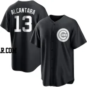 Kevin Alcantara Youth Chicago Cubs Black/White Replica Jersey