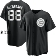 Kevin Alcantara Youth Chicago Cubs Black/White Replica Jersey