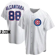 Kevin Alcantara Youth Chicago Cubs White Replica Home Jersey