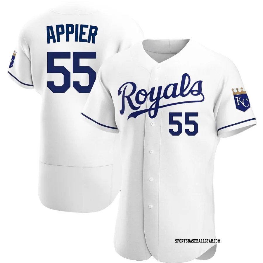 Kevin Appier Men's Kansas City Royals White Authentic Home Jersey