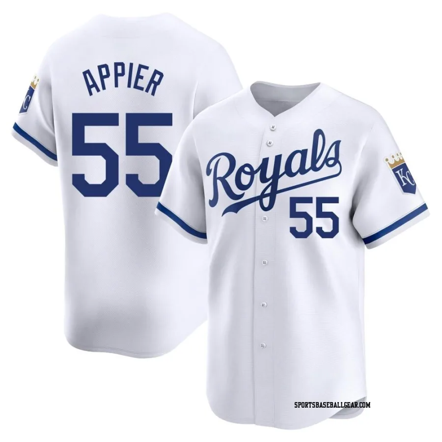 Kevin Appier Men's Kansas City Royals White Limited Home Jersey