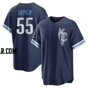 Kevin Appier Youth Kansas City Royals Navy Replica 2022 City Connect Jersey