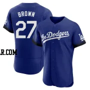 Kevin Brown Men's Los Angeles Dodgers Royal Authentic 2021 City Connect Jersey