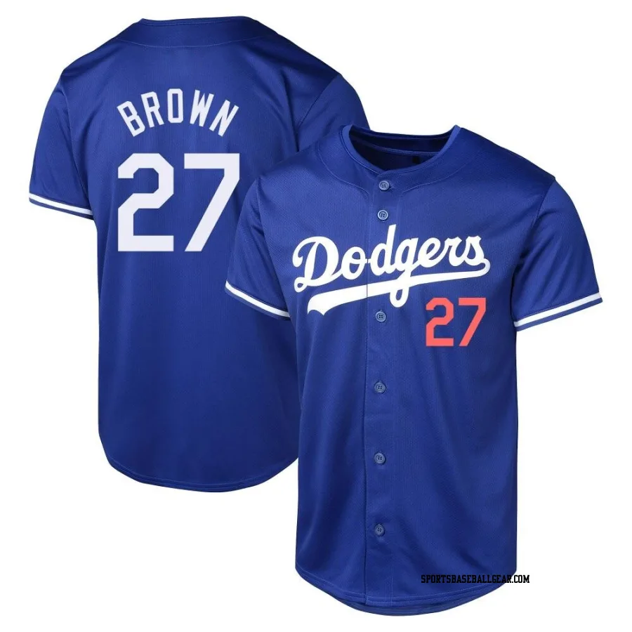 Kevin Brown Men's Los Angeles Dodgers Royal Limited Alternate Jersey