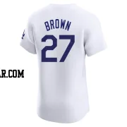 Kevin Brown Men's Los Angeles Dodgers White Elite Home Jersey