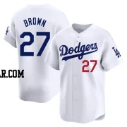 Kevin Brown Men's Los Angeles Dodgers White Limited Home Jersey