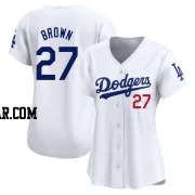 Kevin Brown Women's Los Angeles Dodgers White Limited Home Jersey