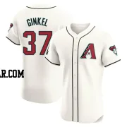 Kevin Ginkel Men's Arizona Diamondbacks Cream Elite Home Patch Jersey