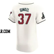 Kevin Ginkel Men's Arizona Diamondbacks Cream Elite Home Patch Jersey