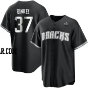 Kevin Ginkel Men's Arizona Diamondbacks White Replica Black 2023 World Series Jersey