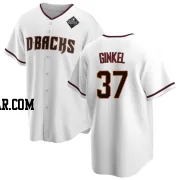 Kevin Ginkel Men's Arizona Diamondbacks White Replica Home 2023 World Series Jersey