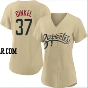 Kevin Ginkel Women's Arizona Diamondbacks Gold Authentic 2021 City Connect Cool Base Jersey