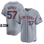 Kevin Herget Men's New York Mets Gray Limited Away Jersey