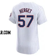 Kevin Herget Men's New York Mets White Elite Home Jersey